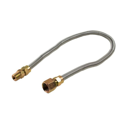 Empire Flex Gas Line, 24-in. Stainless Steel White Background
