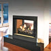Empire Breckenridge Premium 36" See Thru Vent Free Firebox Flush Front Installed in Living Room Area Near the Entry Way 