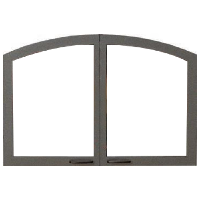 Empire Door Sets Plain Arch Hammered Pewter for Breckenridge Deluxe Vent Free Fireboxes