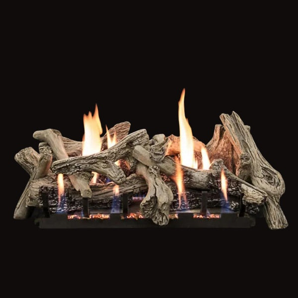 Empire Driftwood Burncrete Vent Free Gas Log Set