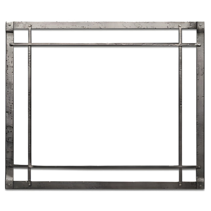 Empire Forged Iron Fronts & Insets Rectangle - Distressed Pewter