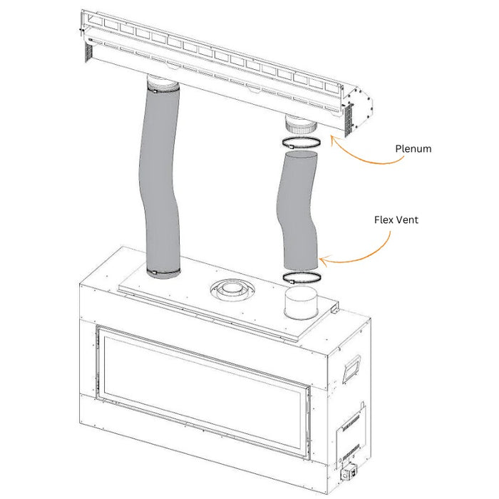 Empire Gravity Heat Management System Plenum and Flex Vent