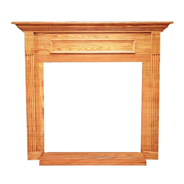 Empire Standard Cabinet Mantel with Base Oak