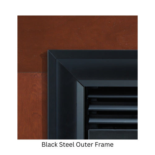 Empire Tahoe Luxury Direct Vent Gas Fireplace Black Steel Outer Frame