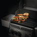 Enameled Cast Iron Reversible Griddle on Rogue® 425 Gas Grill with special sandwich ready