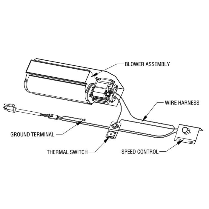 Blower Kit, Variable Speed, Heat Activated