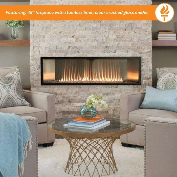 Empire Boulevard 48" Vent-Free Linear Gas Fireplace | VFLB48FP — The ...
