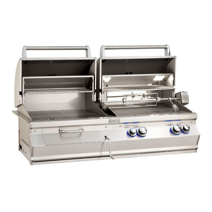 Fire Magic Aurora A830 Built-In Combo Gas & Charcoal Grill