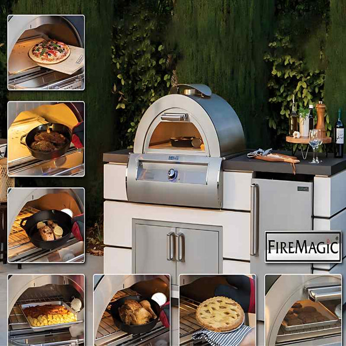 Fire Magic 30 Built-In Pizza Oven Standard with different method of cooking