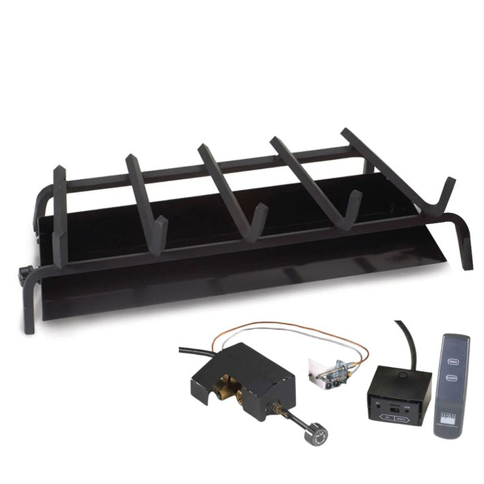 Real Fyre Charred Cinder Birch Vented Gas Log Set