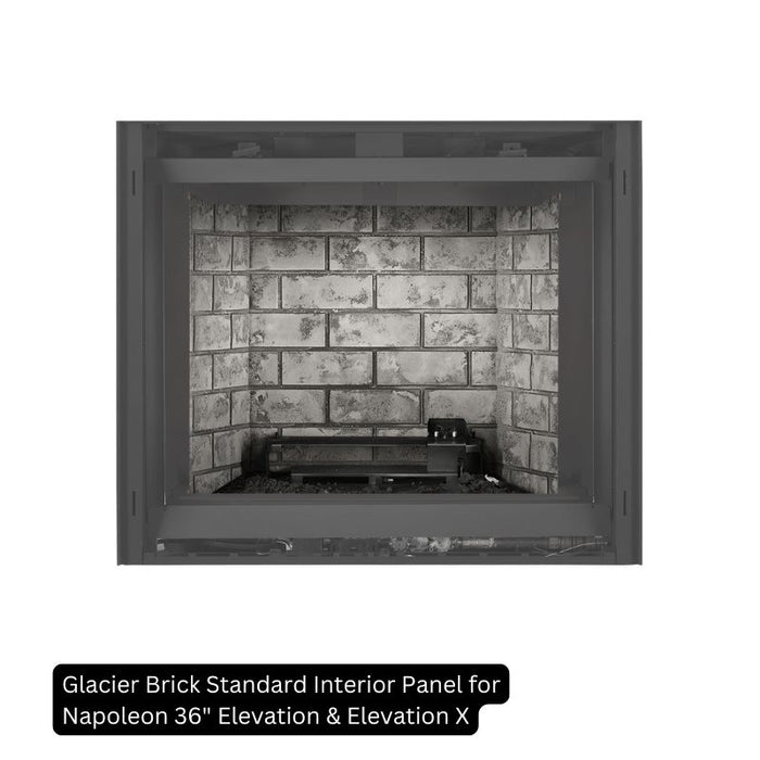 Glacier Brick Standard Interior Panel for Napoleon 36" Elevation & Elevation X