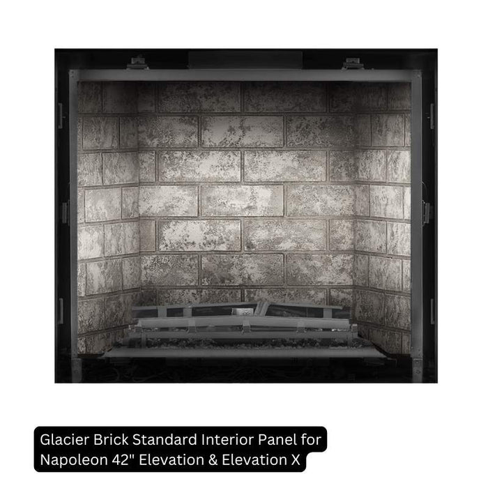 Glacier Brick Standard Interior Panel for Napoleon 42 Elevation & Elevation X