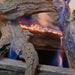 Grand Canyon Glowfire Arizona Weather Oak Logs extra close up view of logs glowing