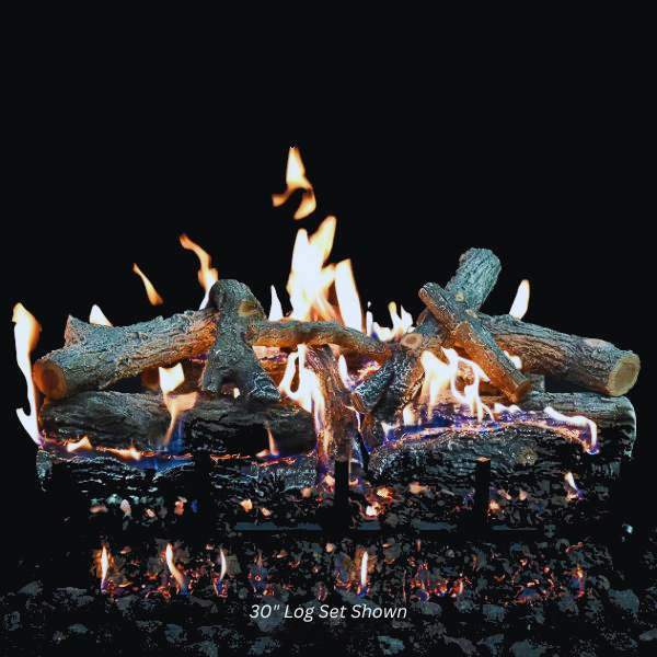 Grand Canyon GlowFire 30 inch Arizona Weathered Oak Charred Vented Gas Log Set 