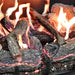 Grand Canyon GlowFire Arizona Weathered Oak Charred Vented Gas Log Set close up view of logs glowing and on fire