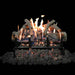 Grand Canyon Lava Burner Series GlowFire Logs Arizona Weathered Oak Charred 18 Inch in Black Background