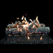Grand Canyon Lava Burner Series GlowFire Logs Arizona Weathered Oak Charred 36 Inch in Black Background