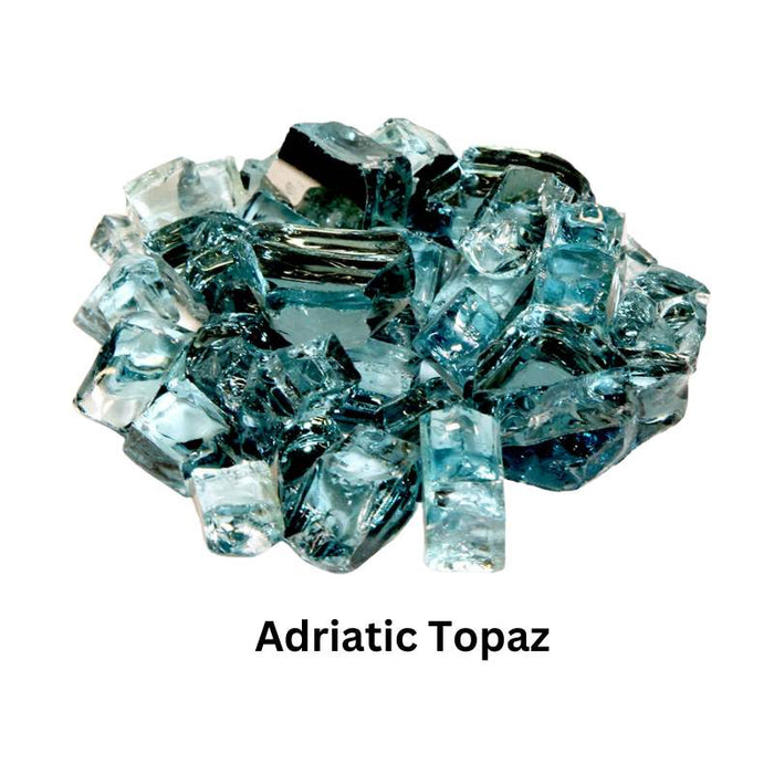 Grand Canyon Reflective Crushed Glass Media Adriatic Topaz