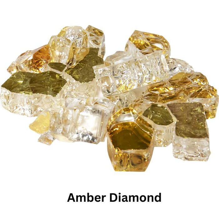 Grand Canyon Reflective Crushed Glass Media Amber Diamond