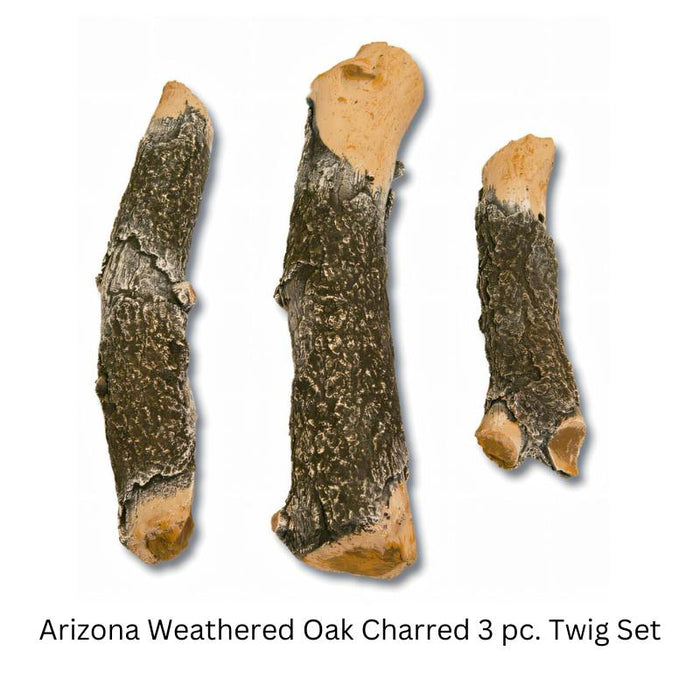 Grand Canyon Twig Kit Media Accent Arizona Weathered Oak Charred 3 pc. Twig Set