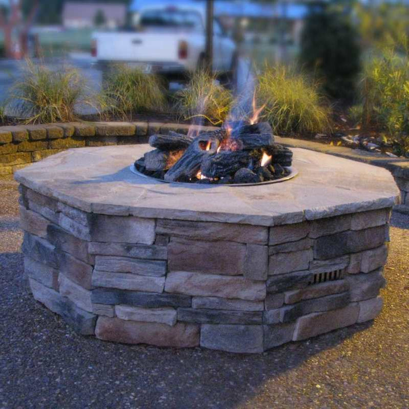 HPC Fire ReadyToFinish Octagon Fire Pit Kit — The Torch Guys