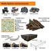 HPC Fire Ready-To-Finish Rectangle Fire Pit Kit Media Options and Accessories