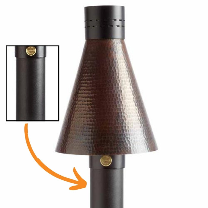 HPC Fire TK Torch 96 Post  940-POST Hammered Copper Post