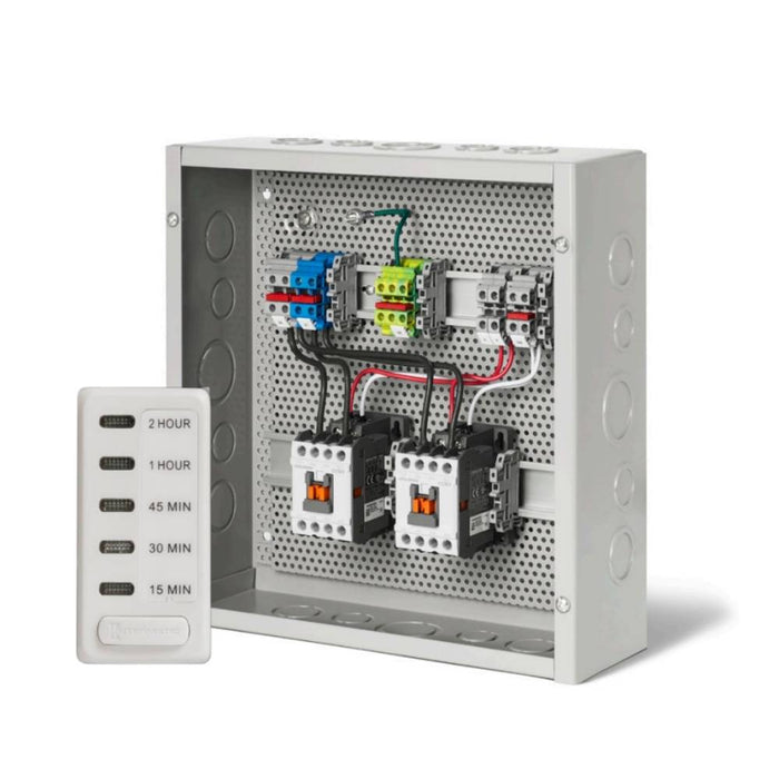 Infratech contactor panel with timer double panel