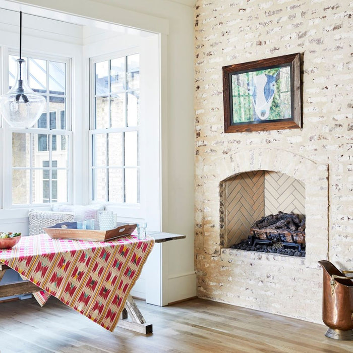 Isokern Magnum Fireplace Installed in Cozy Corner