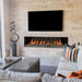 Isokern Maximus Linear Fireplace Installed in Livingroom
