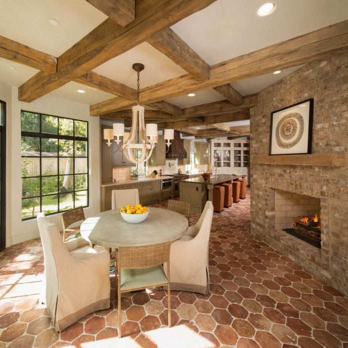 Isokern Standard Fireplace Integrated into the Kitchen Hearth
