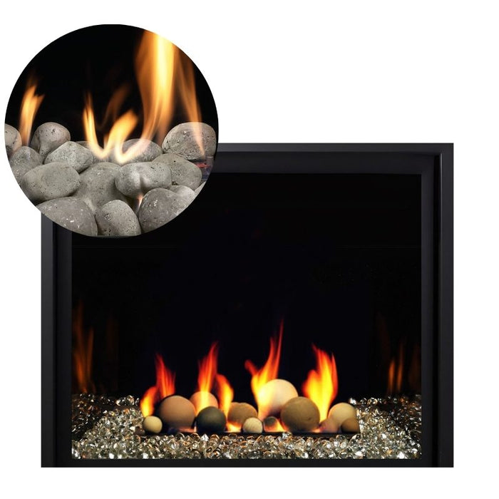 Media Options for Kingsman ZCV42 Direct Vent Gas Fireplace