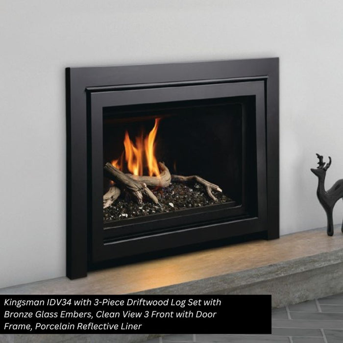 Kingsman IDV34 34" Direct Vent Fireplace Insert