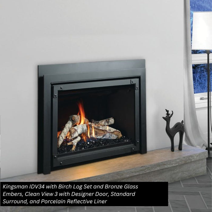 Kingsman IDV34 34" Direct Vent Fireplace Insert