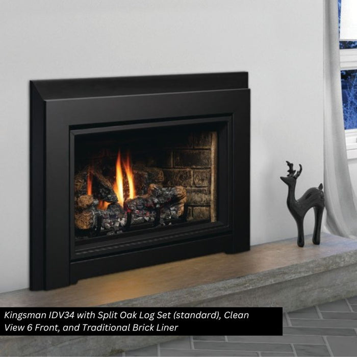 Kingsman IDV34 34" Direct Vent Fireplace Insert