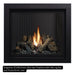 Kingsman ZCV39 Direct Vent Gas Fireplace with Oak Log Set,  and Fluted Brick Liner