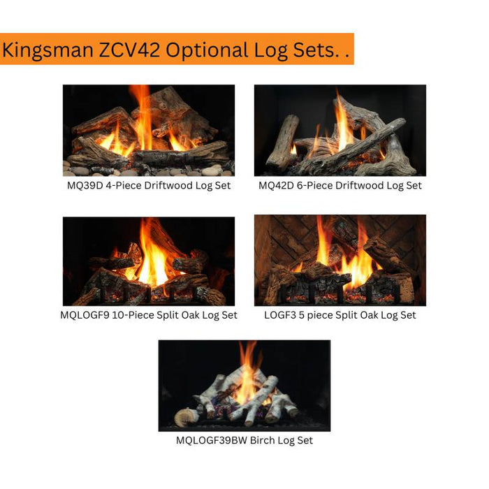 Kingsman ZCV42 Optional Log Sets. .