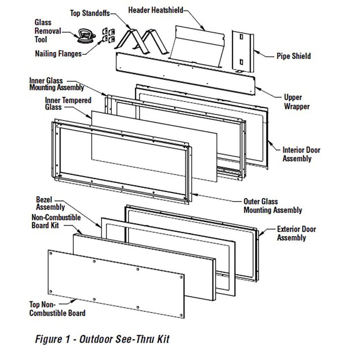 Linear Indoor/Outdoor See-Through Conversion Kit