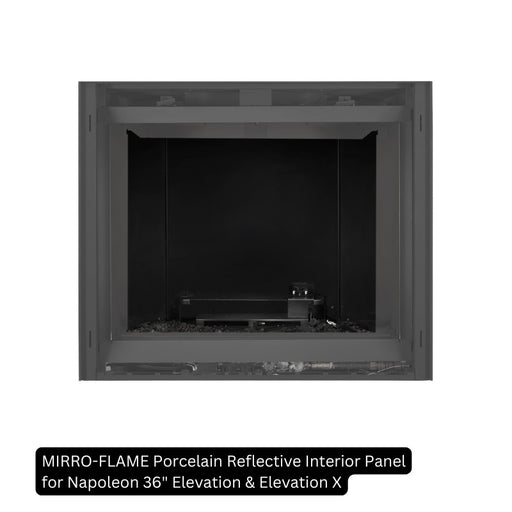 MIRRO-FLAME Porcelain Reflective Interior Panel for Napoleon 36" Elevation & Elevation X