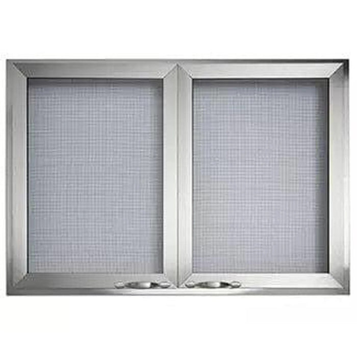 42" Vesper Stainless Steel Mesh Cabinet Style Doors