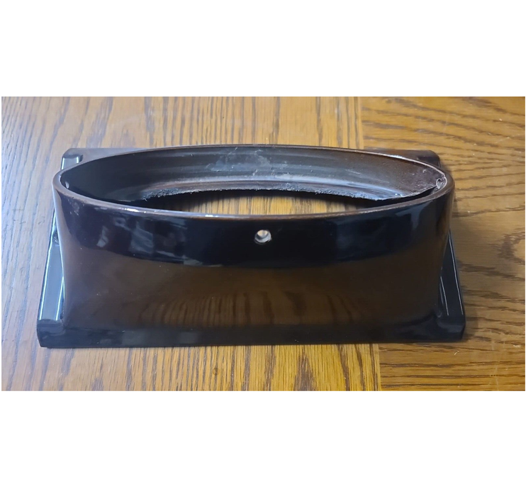 Majestic 8" Majolica Brown Oval Flue Collar