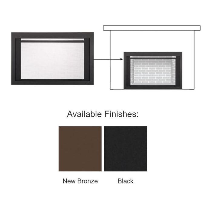 Clean 35" Screen Front - Black