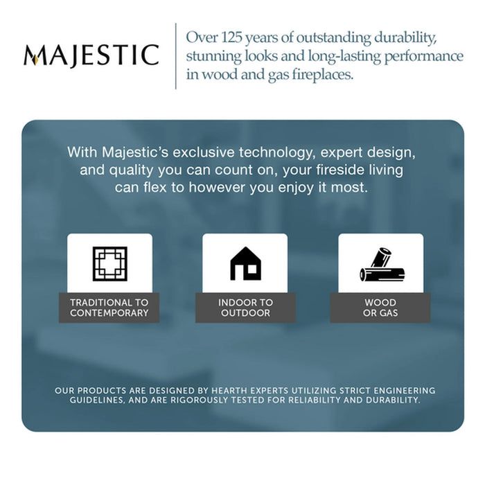 Majestic Linear 36" Direct Vent Fireplace with IntelliFire