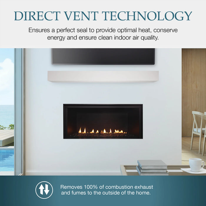 Majestic Linear 36" Direct Vent Fireplace with IntelliFire