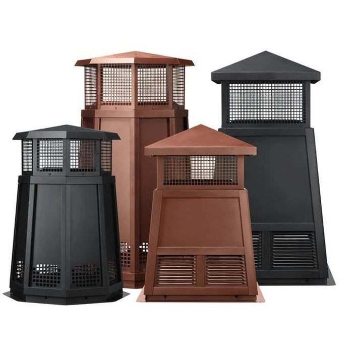 Majestic Decorative Termination Square 34" - Faux Copper