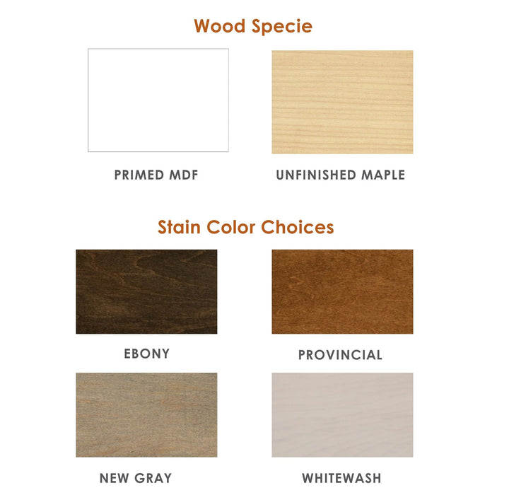 Monessen Laurel B Primed MDF & Maple Top with Whitewash Stain Flush Wood Mantel