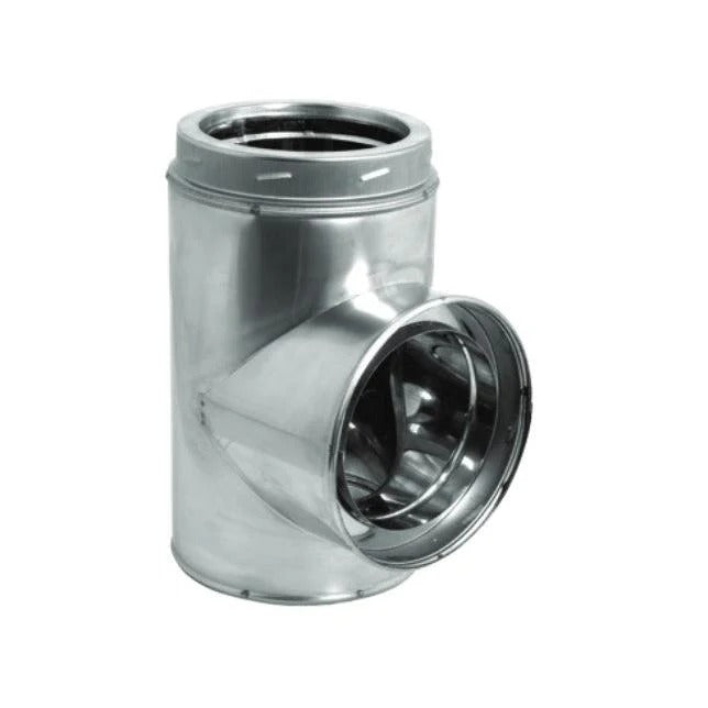 Majestic DuraTech 6" Standard Stainless Steel Tee with Cap