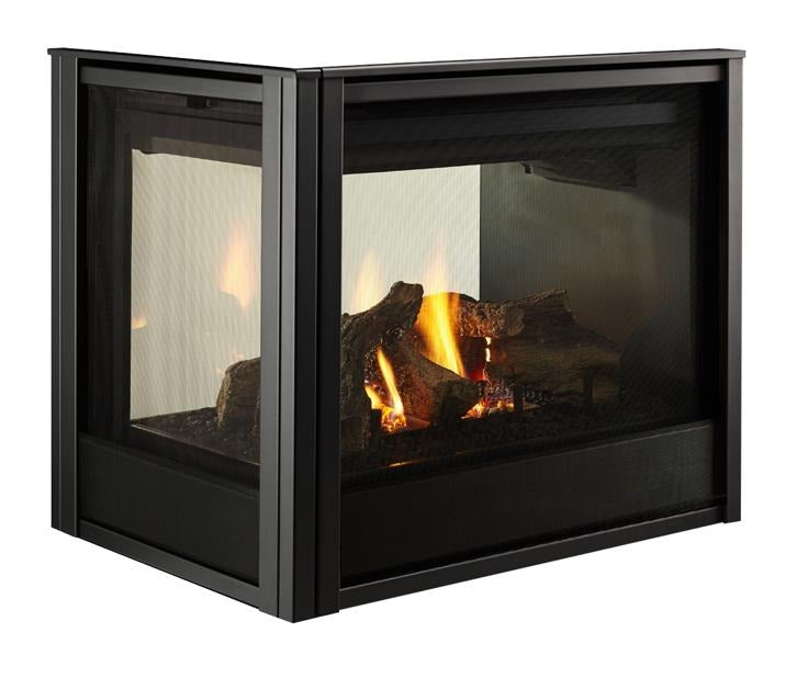 Black Multi Side End Panel Firescreen Front