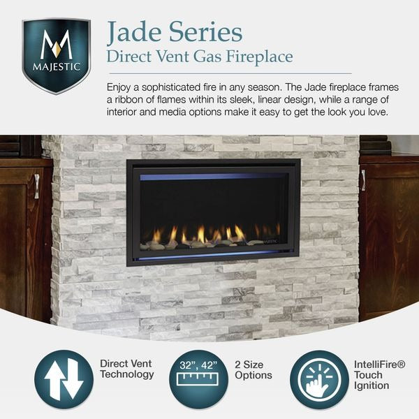 Majestic Jade 32" Direct Vent Gas Fireplace
