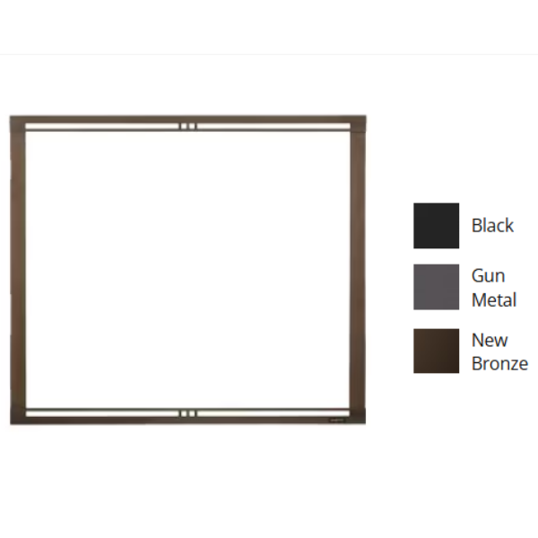 Firescreen Front, 42" - Gun Metal